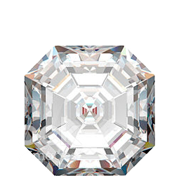 Asscher cut lab grown diamond