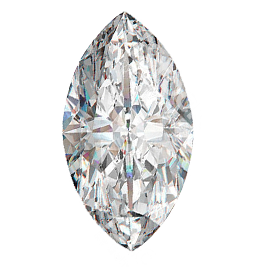 Marquis shaped lab grown diamond
